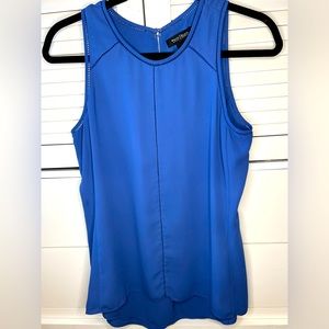 White House Black Market Sleeveless Blouse - Small - gorgeous blue!